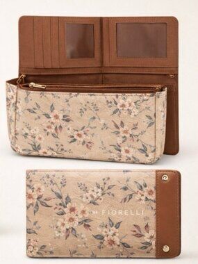 🌸 Fiorelli Floral Wallet NWT ✨ Neutral Aesthetic | Cartera Nueva